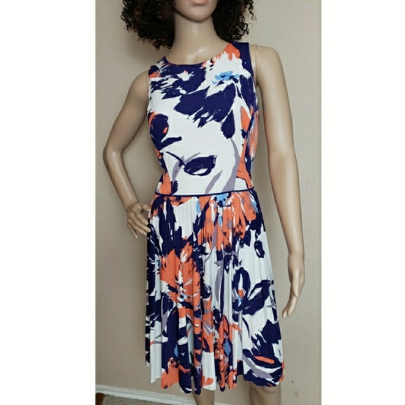 Maggy London Dresses & Skirts - Maggy London | Floral Fit & Flare Pleated Dress 12